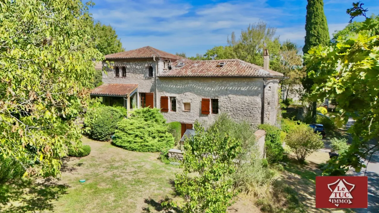 Maison de campagne en pierre avec garage, piscine et jardin à Penne-d'Agenais — photo 4