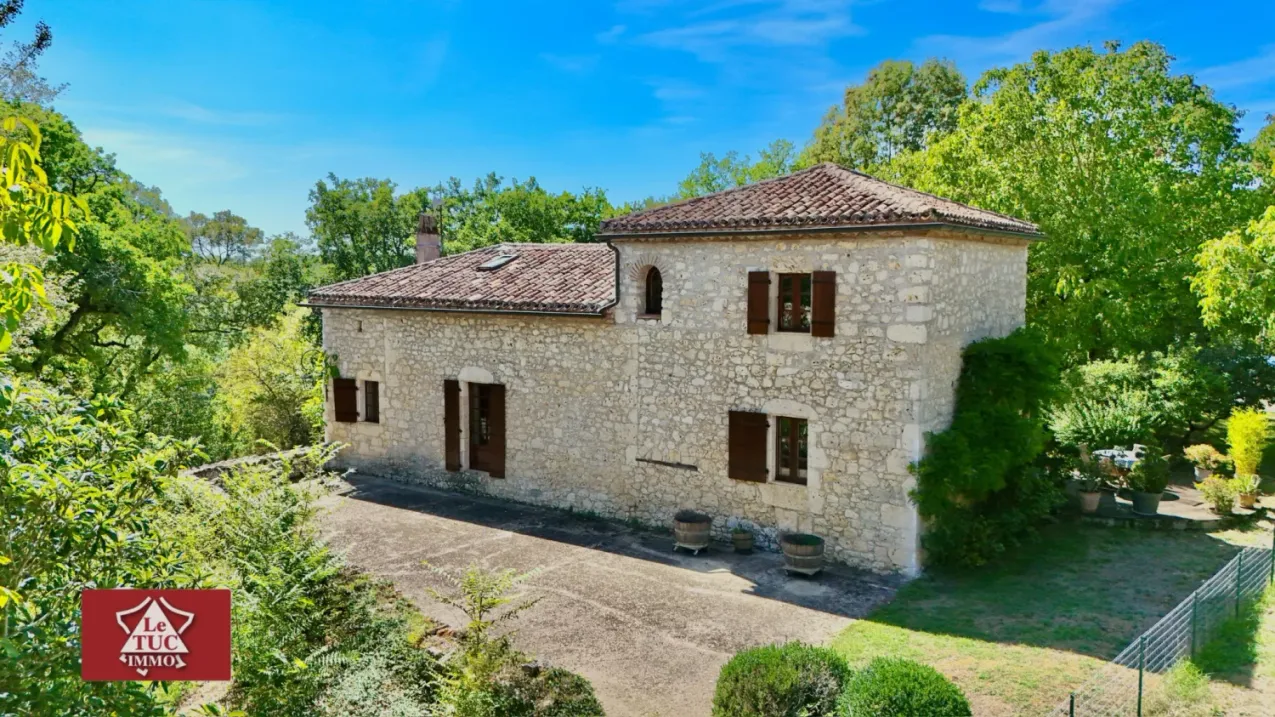 Maison de campagne en pierre avec garage, piscine et jardin à Penne-d'Agenais — photo 6