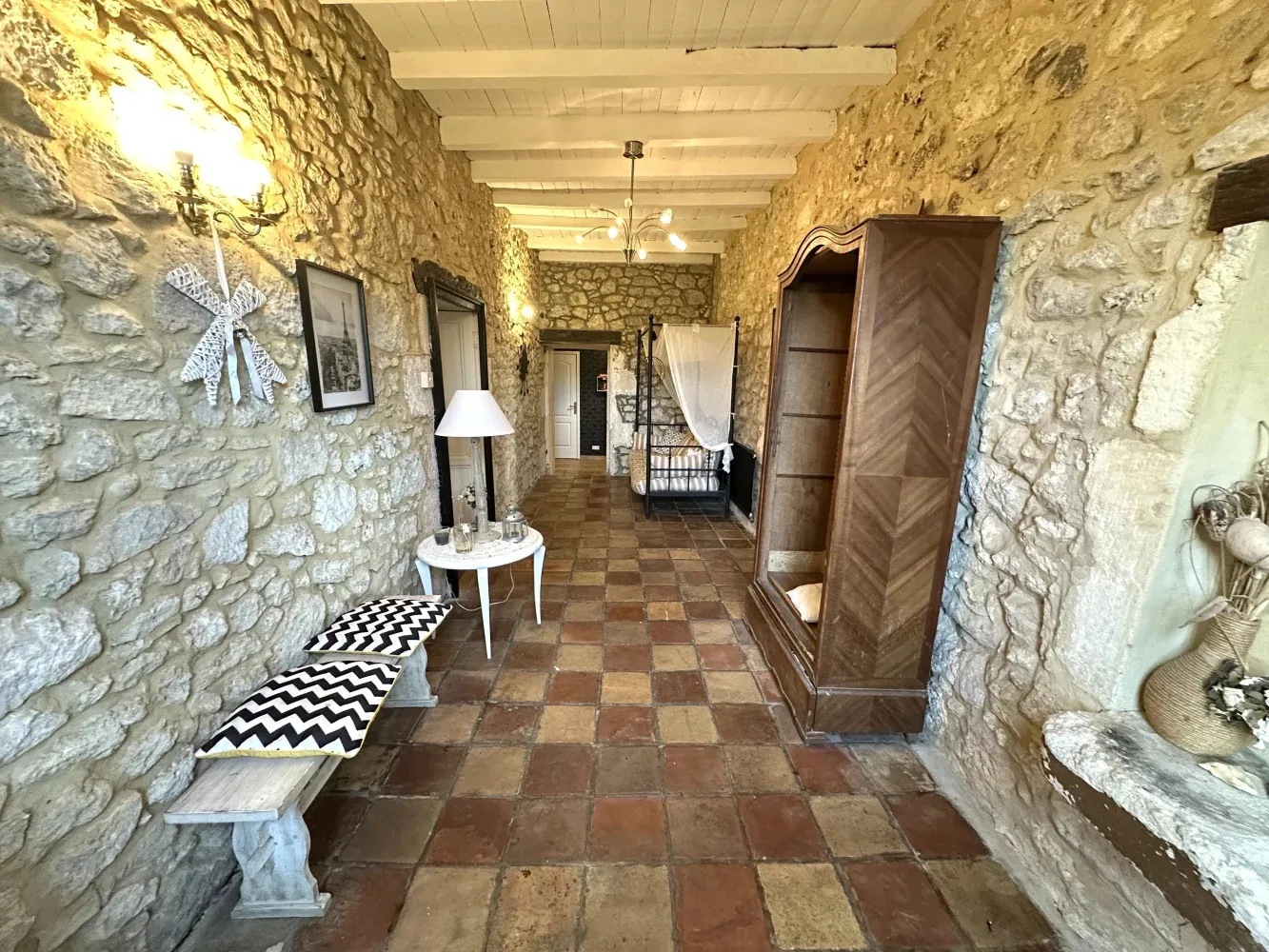 Maison en pierre avec piscine et jardin à Montcaret, Dordogne — photo 2