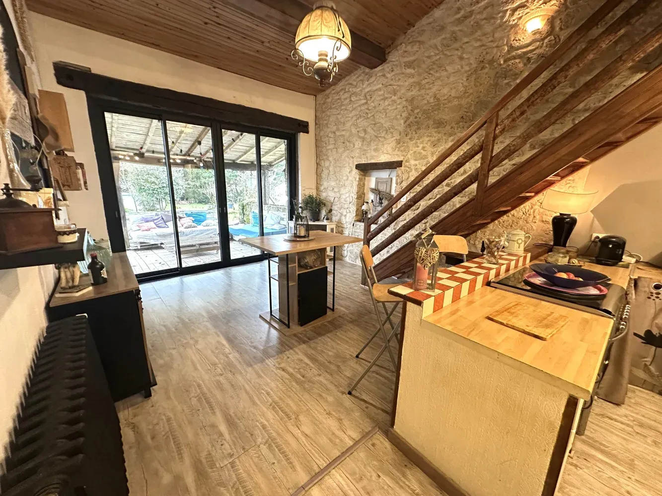 Maison en pierre avec piscine et jardin à Montcaret, Dordogne — photo 5