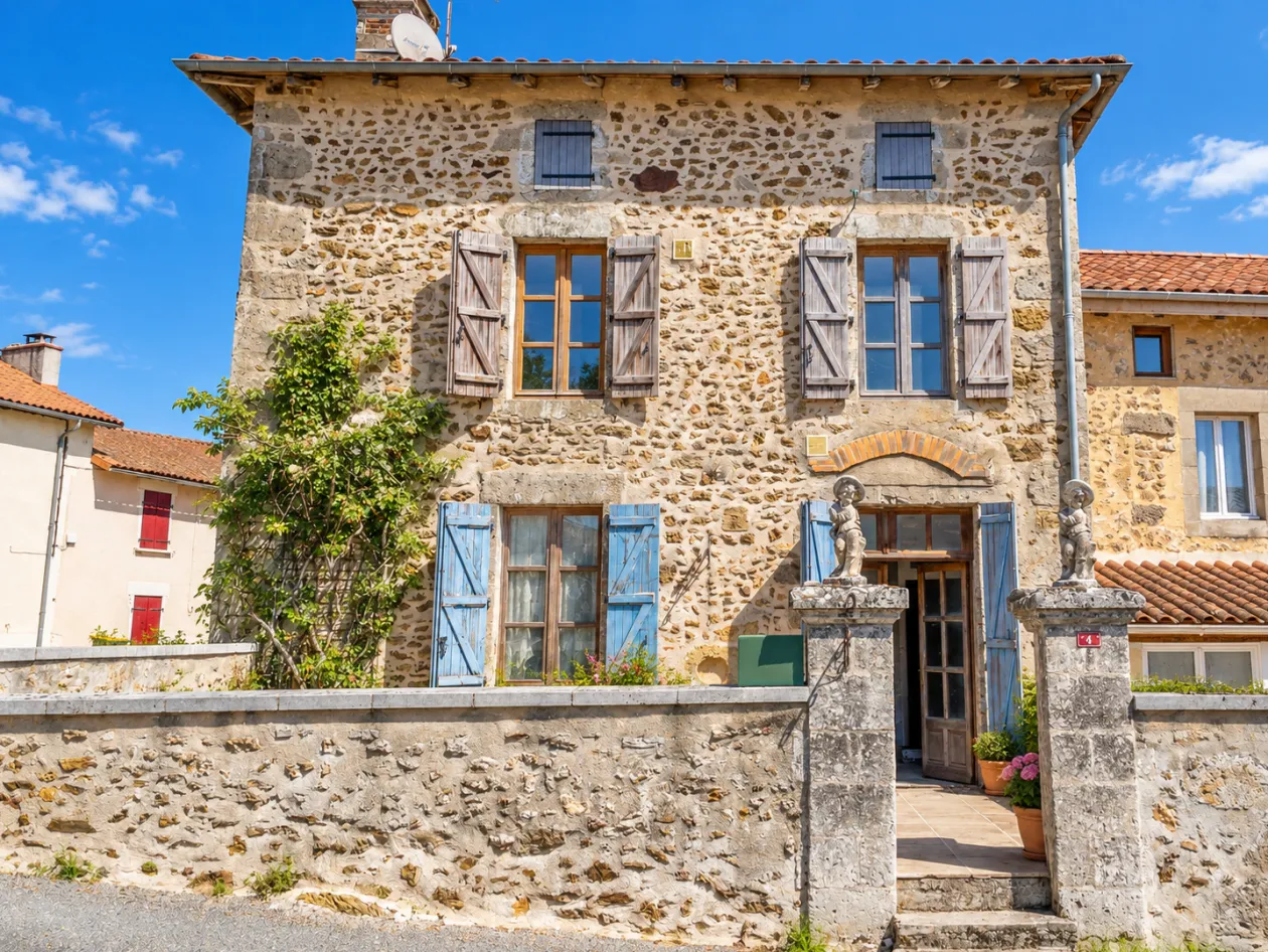 Maison de village en pierre à vendre à Pressignac, Charente – 203 m² — photo 2