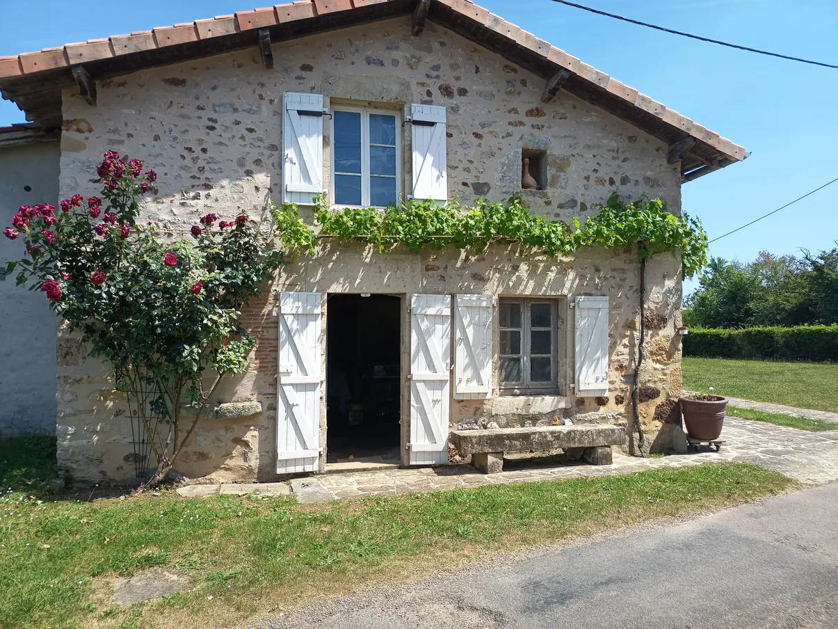 Maison individuelle à vendre à Alloue, Charente : jardin de 3 994 m², annexe et maison à rénover — photo 9