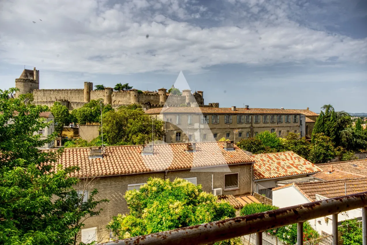 Maison de ville à vendre à Carcassonne, Aude – jardin et vue sur la Cité — photo 6