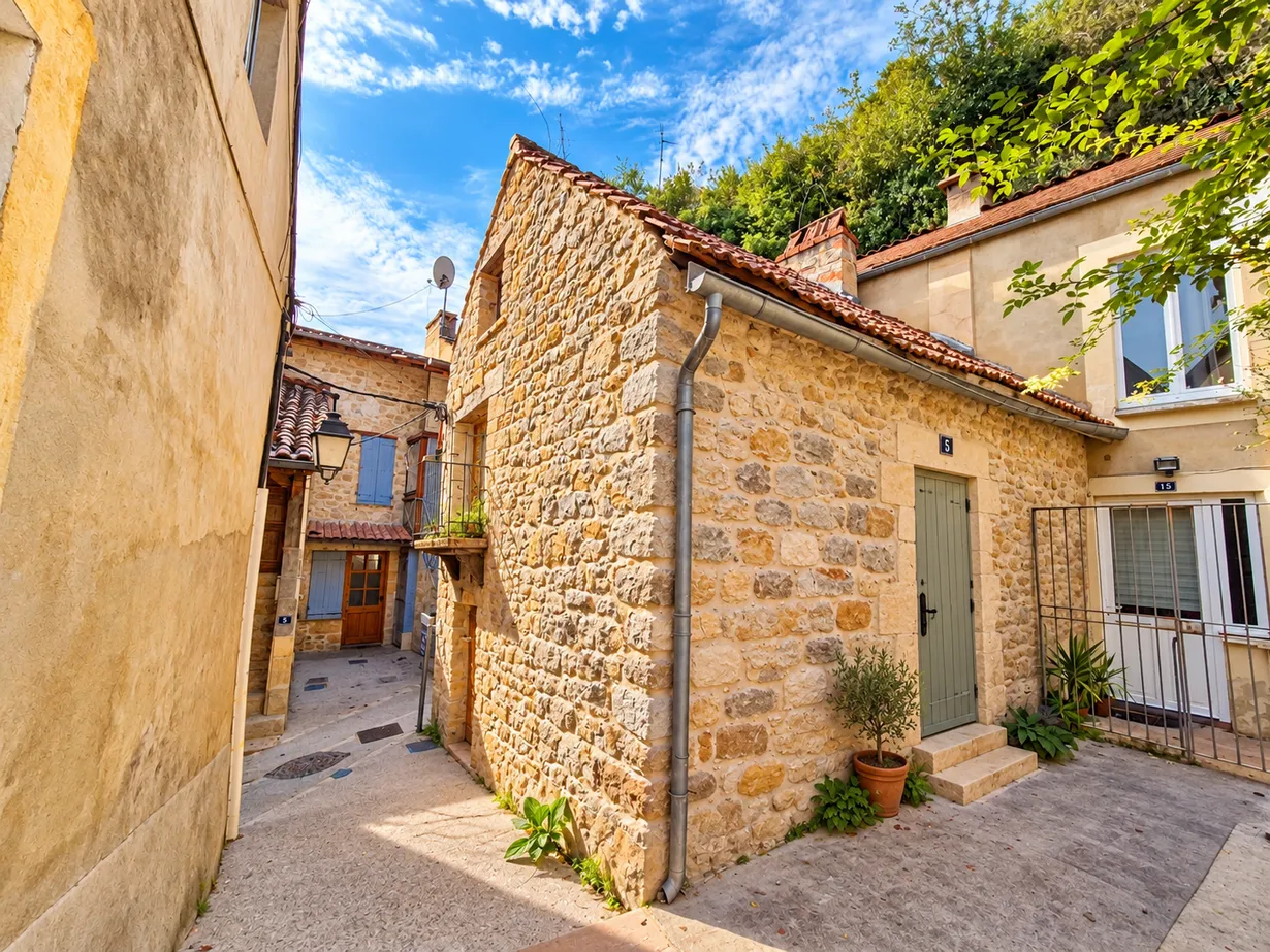 Maison de ville à rénover avec cour à Sarlat-la-Canéda, Dordogne — photo 9