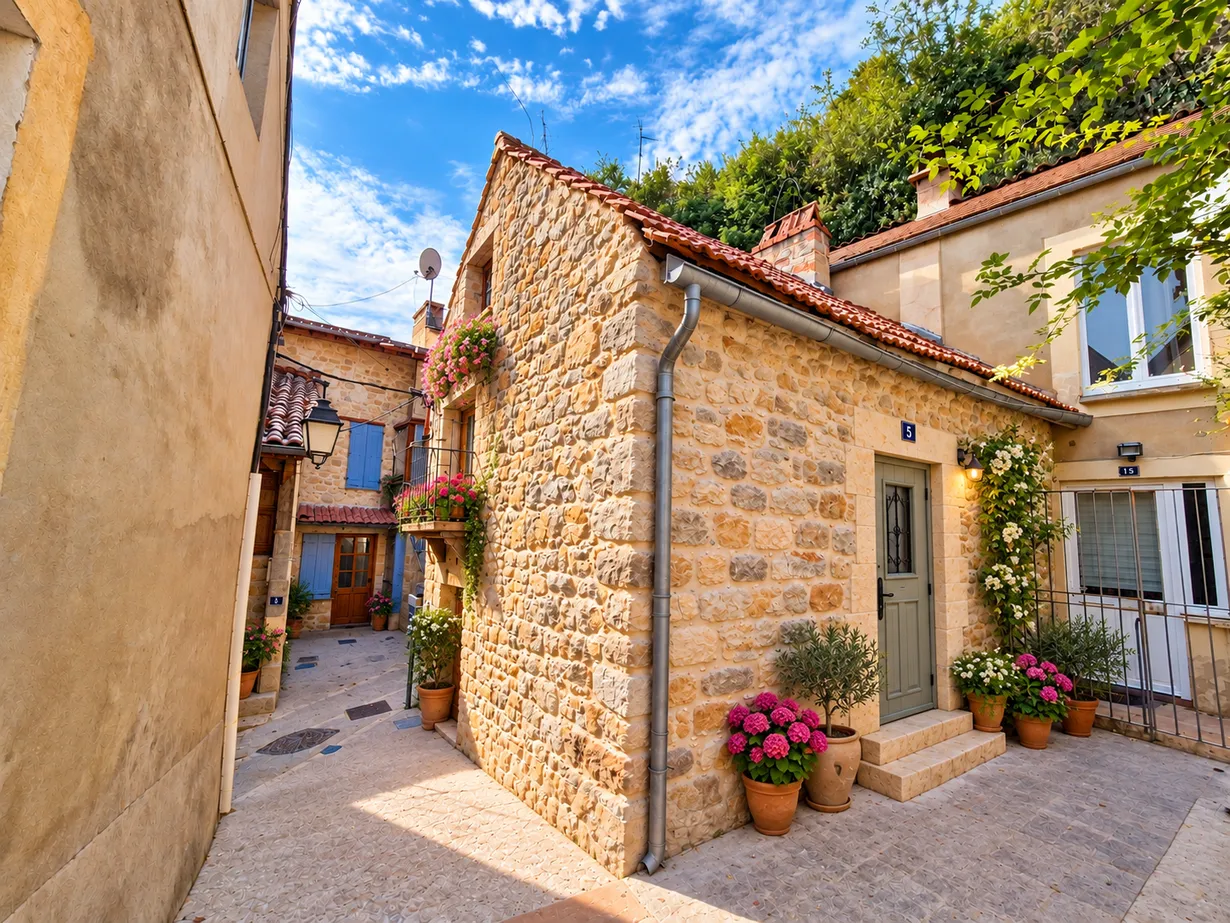 Maison de ville à rénover avec cour à Sarlat-la-Canéda, Dordogne — photo 4
