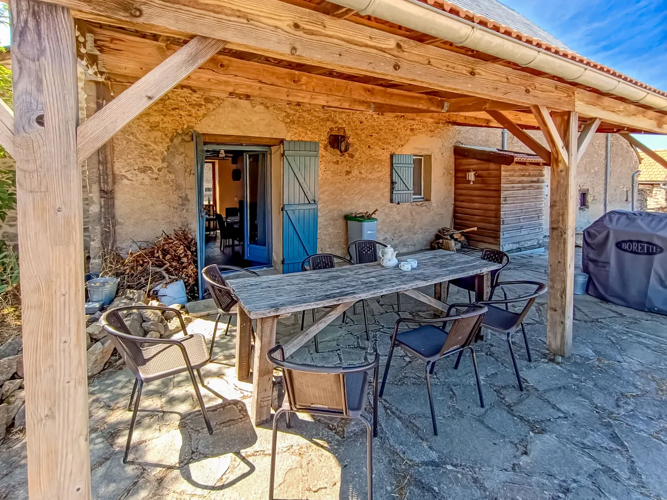 Stone Country House with Guest House in Évaux-les-Bains, Creuse photo 3