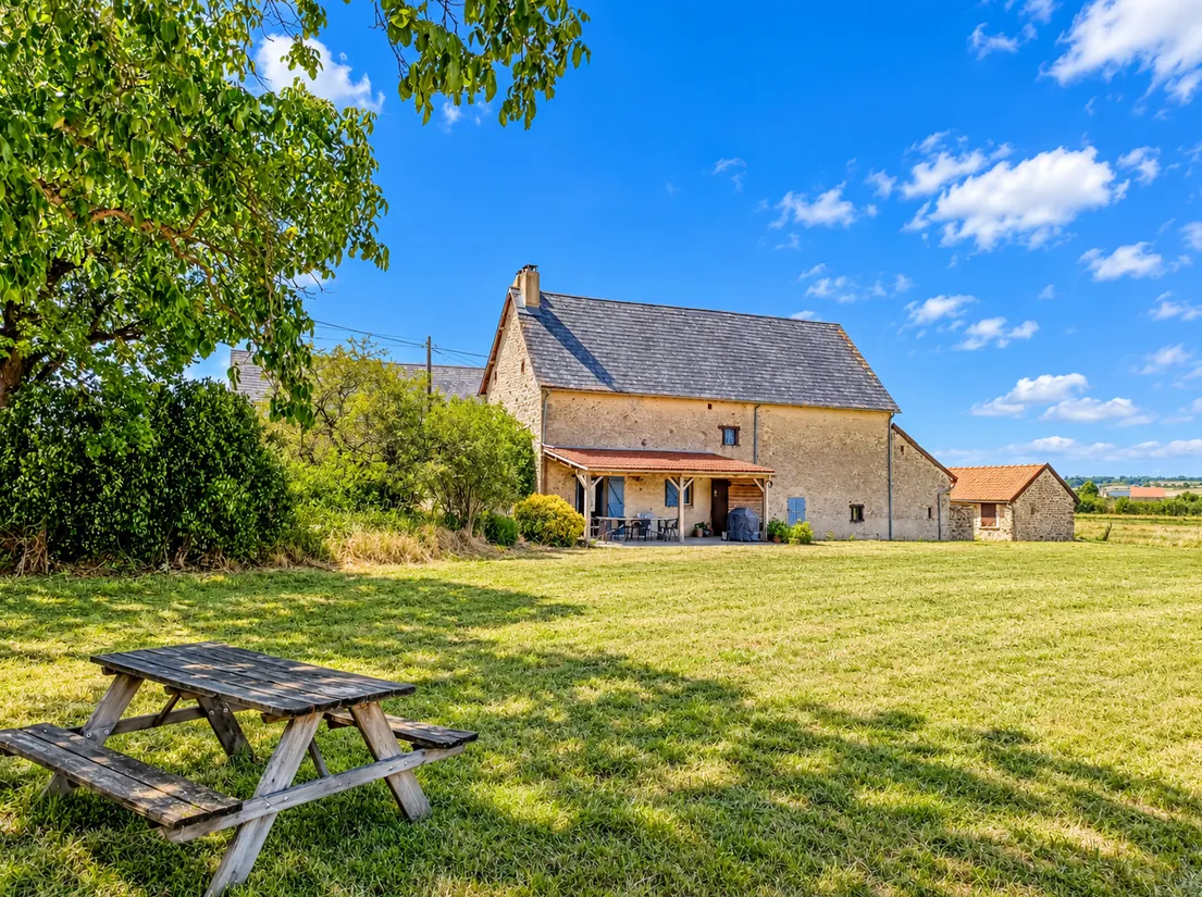 Stone Country House with Guest House in Évaux-les-Bains, Creuse photo 4