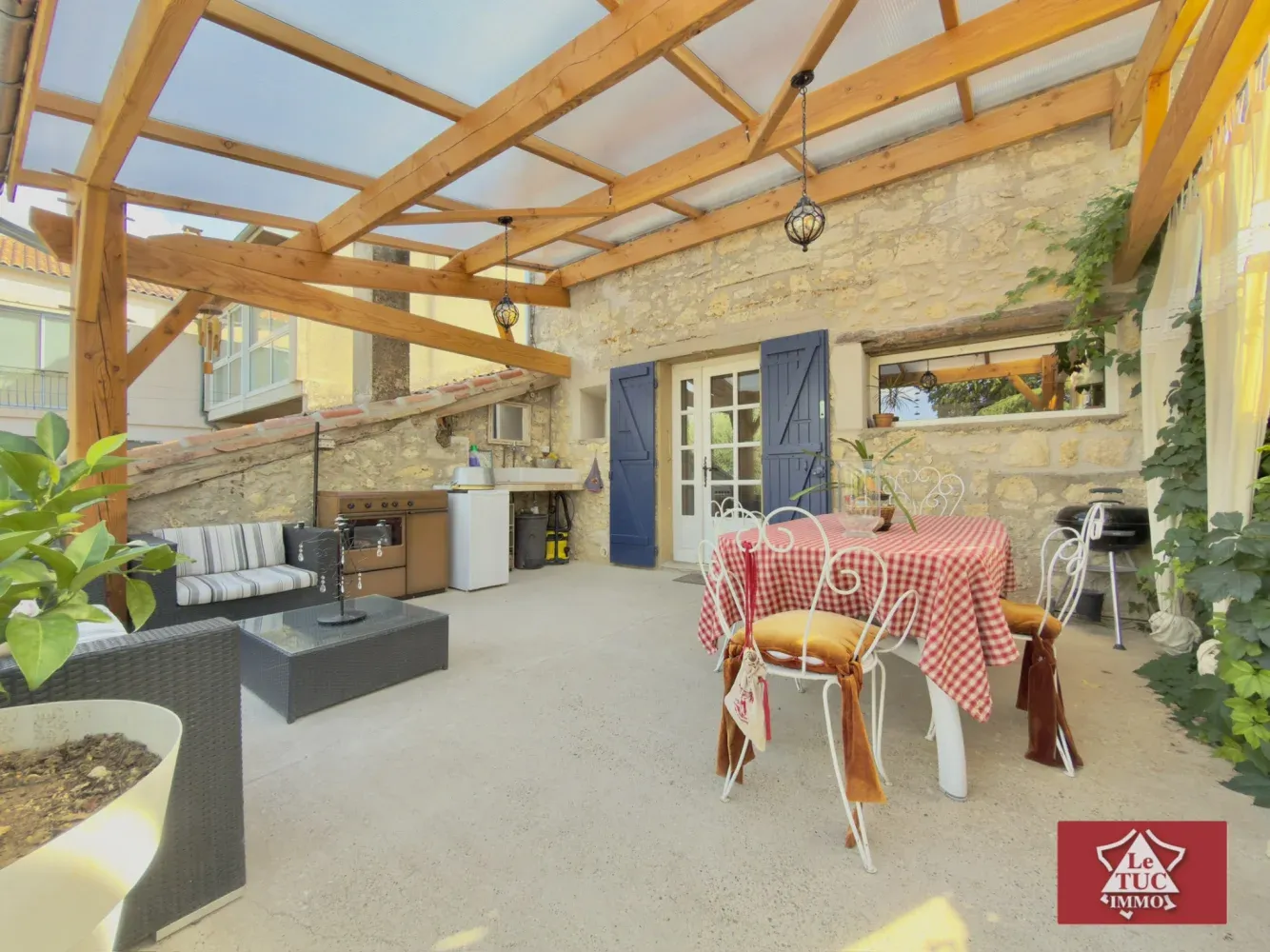 Stone Village House with Outbuildings in Laroque-Timbaut, Lot-et-Garonne photo 5
