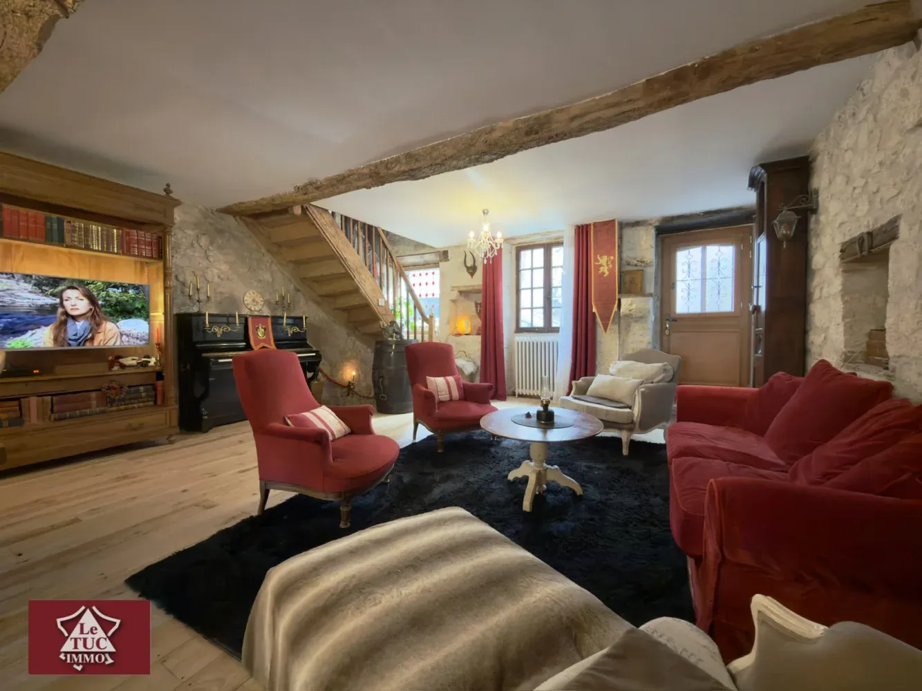 Stone Village House with Outbuildings in Laroque-Timbaut, Lot-et-Garonne photo 8