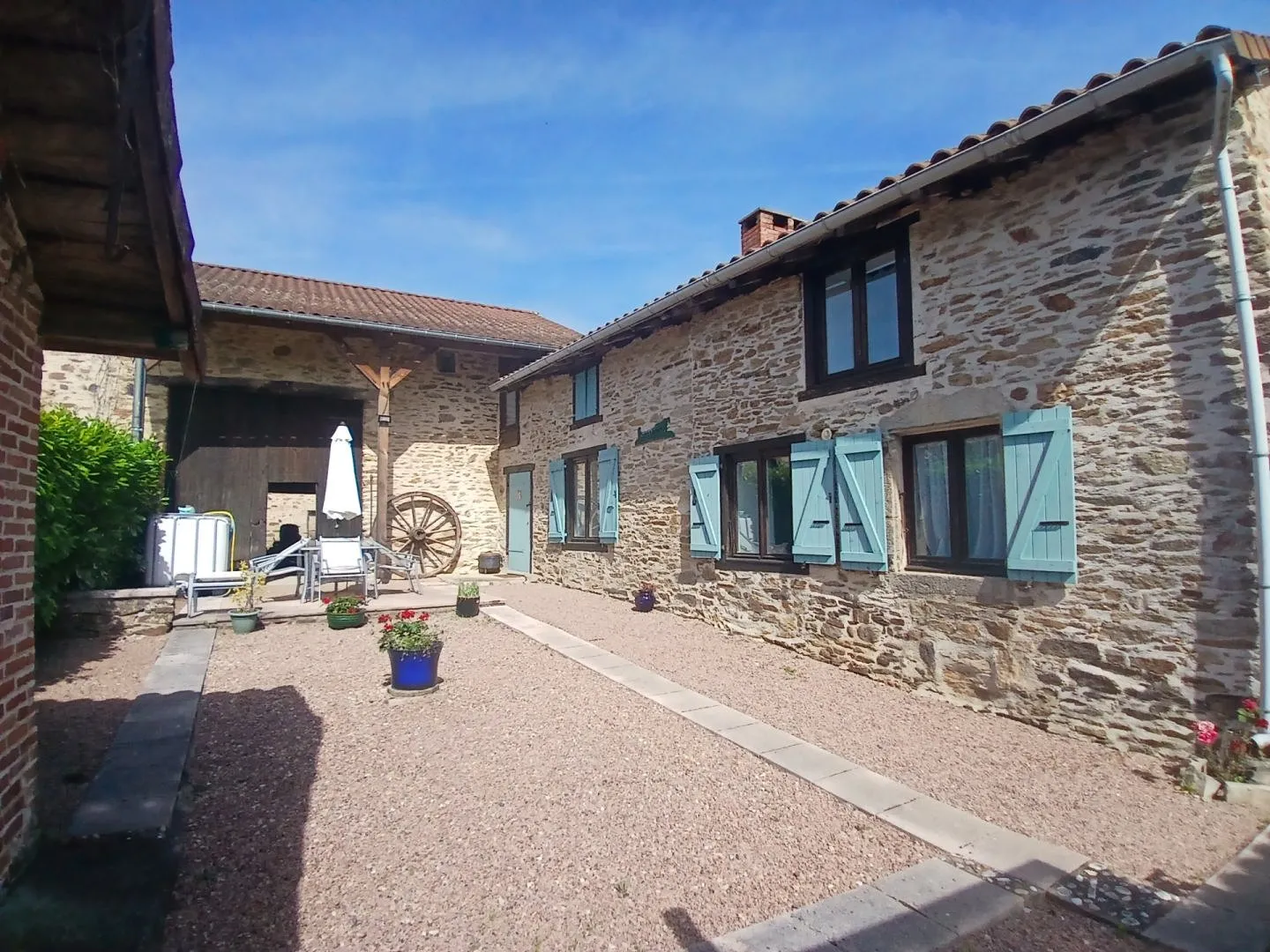 Stone house for sale in Dournazac, Haute-Vienne, with independent gîte and barn photo 2