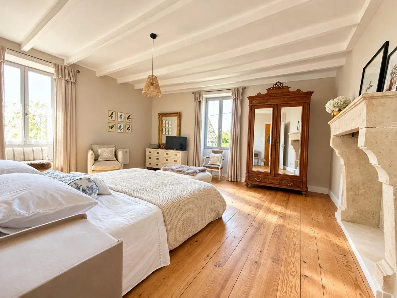 Renovated Manor House with Enclosed Courtyard, Garden and Outbuildings in Charmé photo 9
