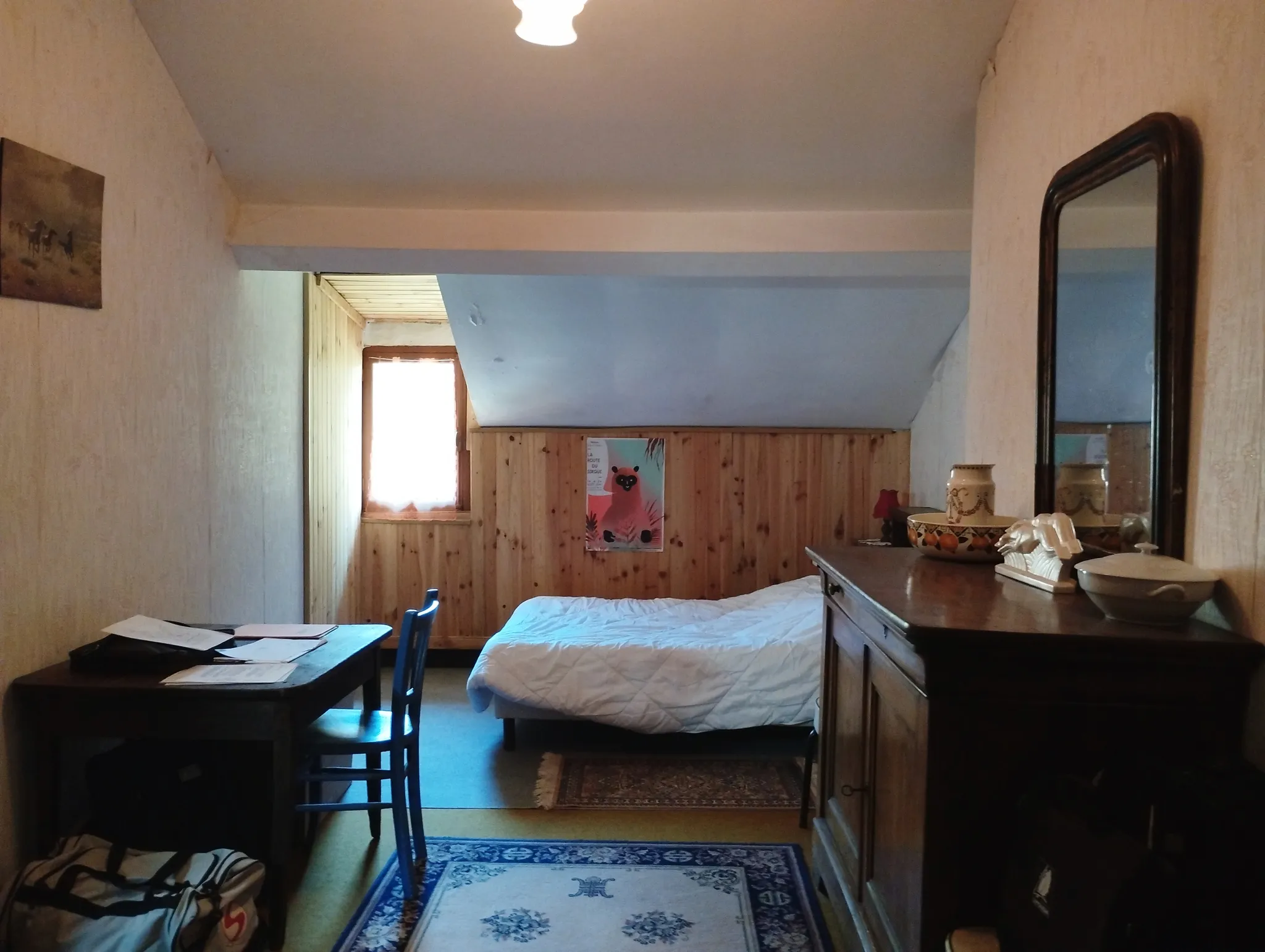 Semi-detached village house with adjoining barn in Mialet photo 6