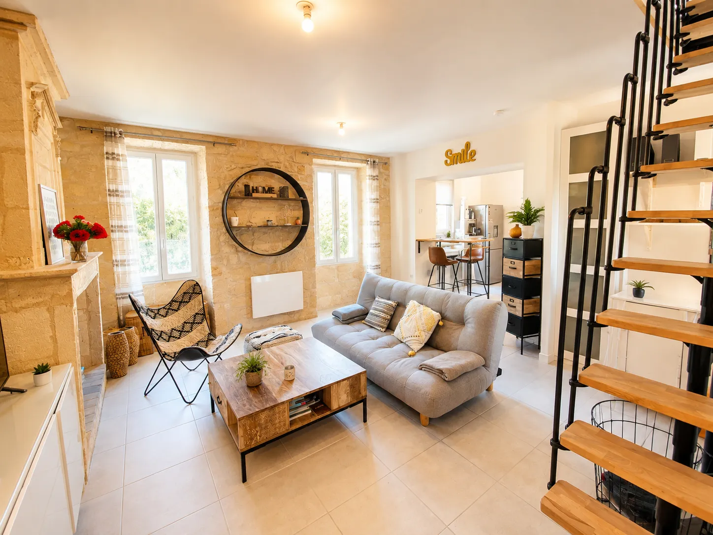 Renovated Stone Village House with Two Bedrooms in Saint-Laurent-d’Arce photo 3
