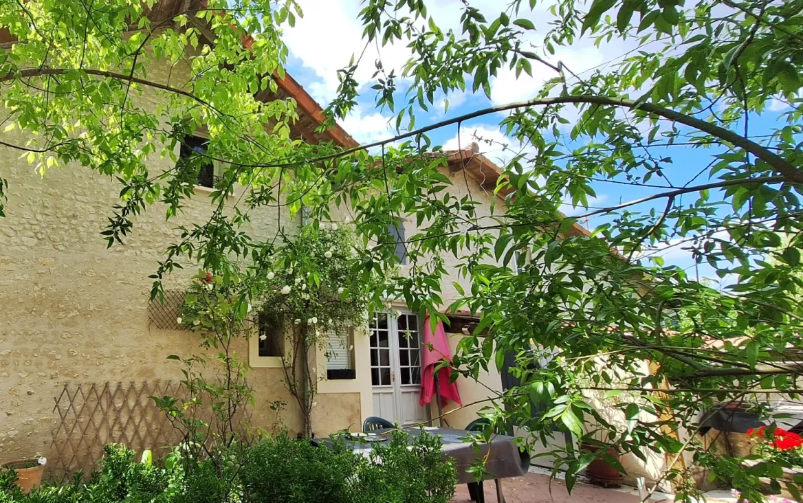 Stone Country House with Cottage, Pond and Wooded Garden in Condéon photo 3