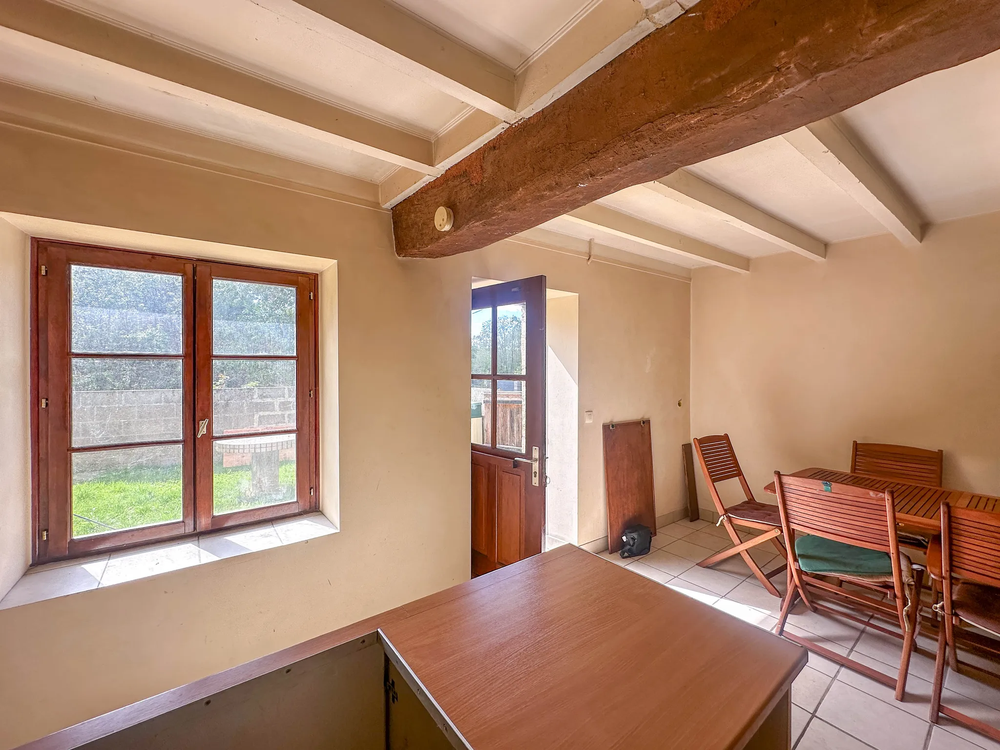 Semi-detached stone country house with garden in Saint-Georges-de-Longuepierre photo 5