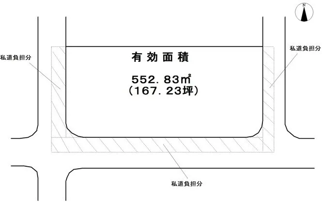 栃木県鹿沼市板荷の高台にある土地、552.83㎡・330万円 物件写真