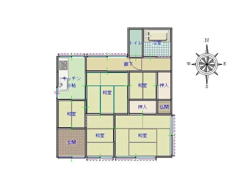 Resale Detached House in Higashimuneshige, Mima-cho, Mima City, Tokushima Prefecture | 5K, Private Garden photo 5