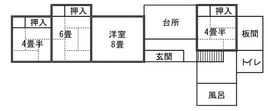 新潟県佐渡市鍛冶町の平屋4K中古戸建て｜畑あり・土地851㎡ 写真 6