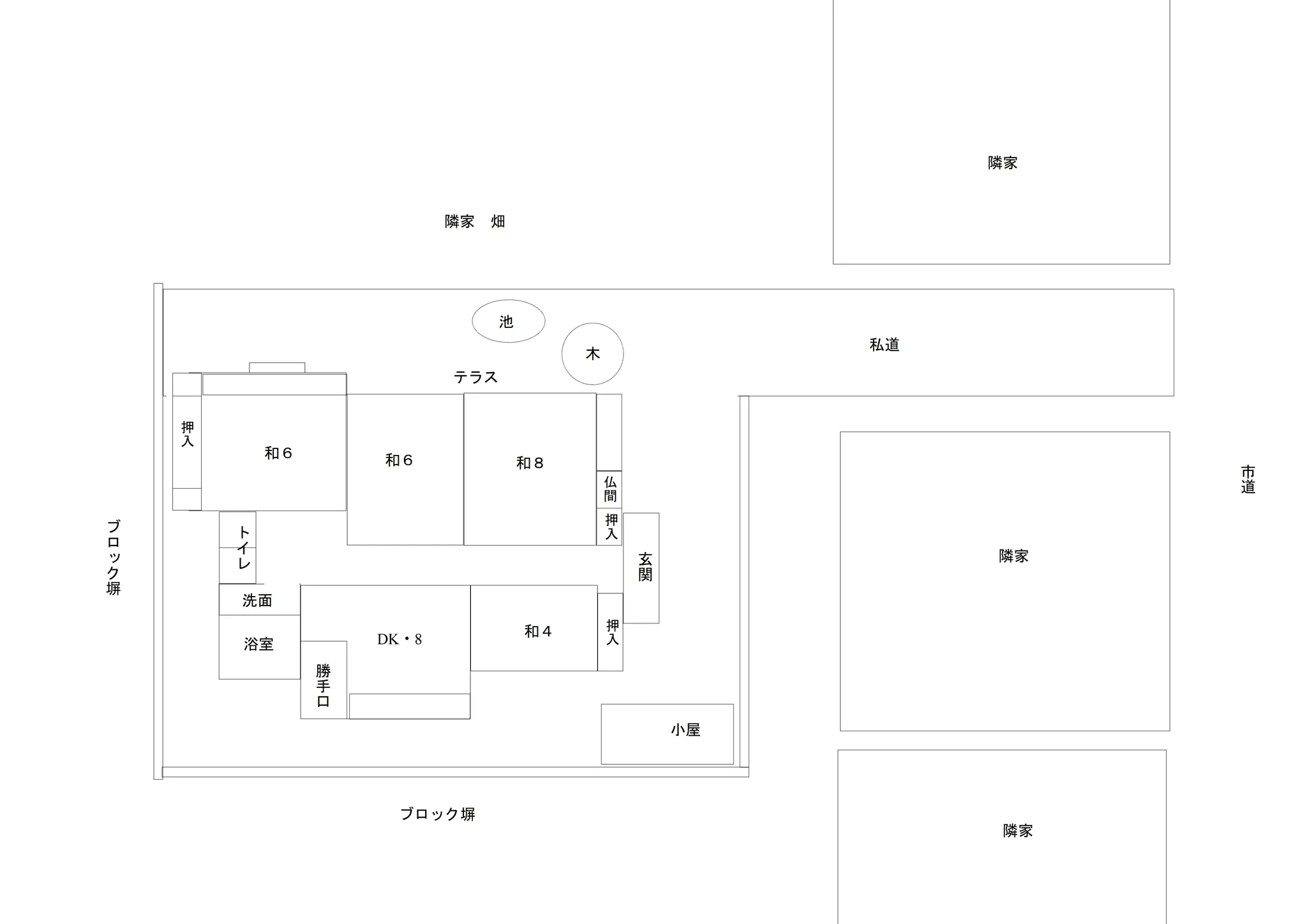 Land with an Old House in Ishiwaki Tatsumaki, Yurihonjo City, Akita Prefecture — Single-Story 4DK, ¥1.83 Million photo 5