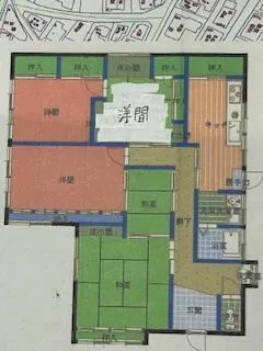 長崎県佐世保市藤原町の中古一戸建て、平屋5DK・土地219.23㎡ 写真 2
