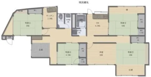 長崎県平戸市戸石川町の中古戸建て｜5DK平屋・駐車場あり 写真 2