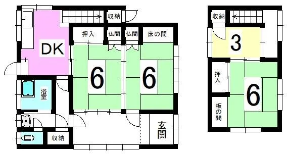 Pre-owned Detached House in Haki Shiwa, Asakura City, Fukuoka Prefecture | 4DK, Parking for 2 Cars photo 3
