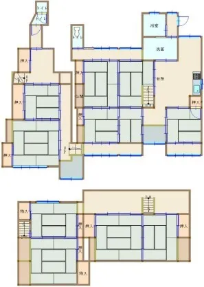 岡山県笠岡市神島外浦の海近くにある木造戸建て住宅｜広々269.37㎡・土地359.83㎡ 写真 2
