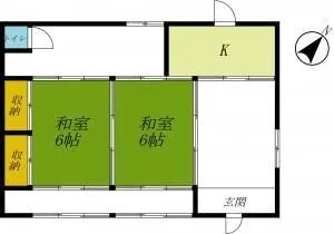Used Detached House in Kitsuregawa, Sakura City, Tochigi Prefecture | South-Facing Single-Story 3K with Parking photo 2