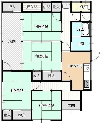 長崎県佐世保市世知原町槍巻の中古一戸建て｜4DK平屋・土地590.28㎡・駐車場あり 写真 2