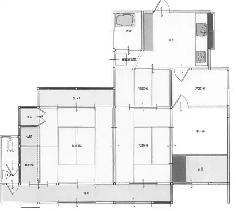 One-Story Used House in Kamiide, Arao City, Kumamoto Prefecture, 4DK, Land 806.20 m² photo 2