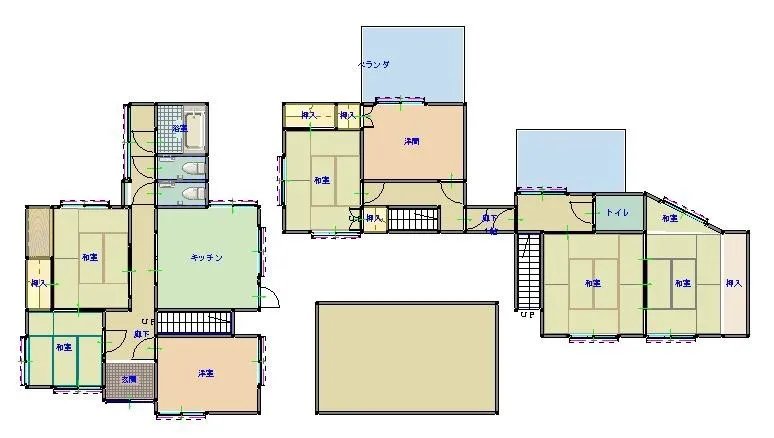 Detached House Near a Station in Anabuki-cho, Mima City, Tokushima Prefecture — 8DK with Private Garden photo 2