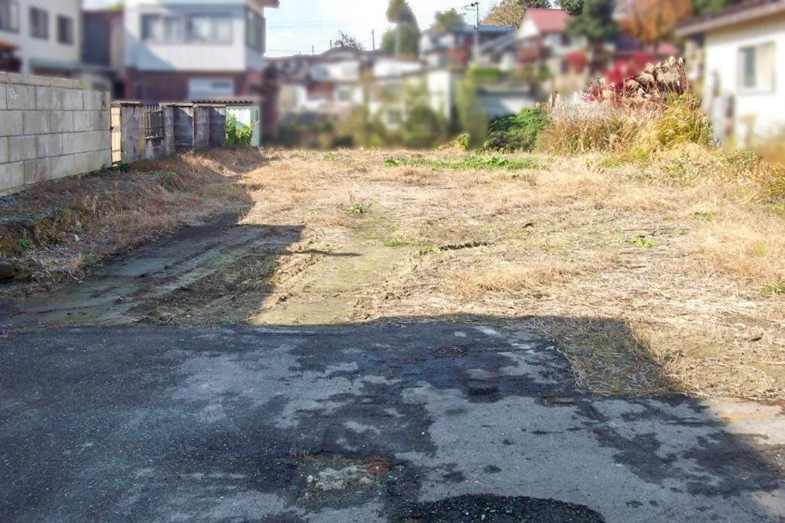山形県西村山郡大江町・左沢地区の宅地｜更地、隣接する原野付き 写真 2