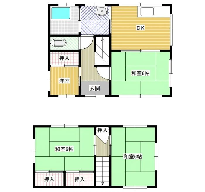 Detached Rental House with Rice Fields and Farmland in Kar松, Niimi City, Okayama Prefecture, 3DK photo 2
