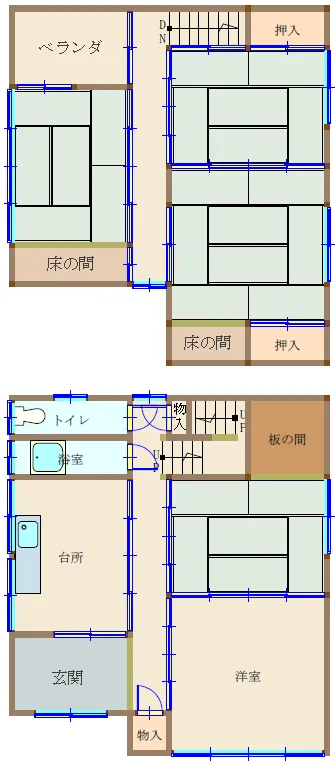 岡山県笠岡市金浦の空き家｜建物面積123.66㎡・価格100万円 写真 2