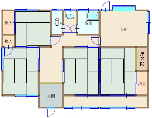 Single-Story Detached House in Yoshida, Kasaoka City, Okayama Prefecture; 4K, Parking for 2–3 Cars Available photo 2
