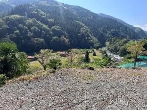 身延町小田船原｜山並みと富士川を望む高台の土地 写真 3