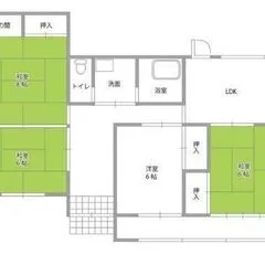 Single-Story Detached Home with a Garden in Taguchi-cho, Maebashi City; Parking for 2 Cars and 4LDK photo 2