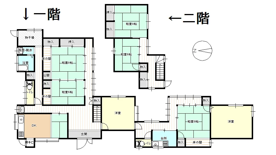 Wooden Two-Story Detached House in Yumihara, Hokuei Town [No. 158] photo 3