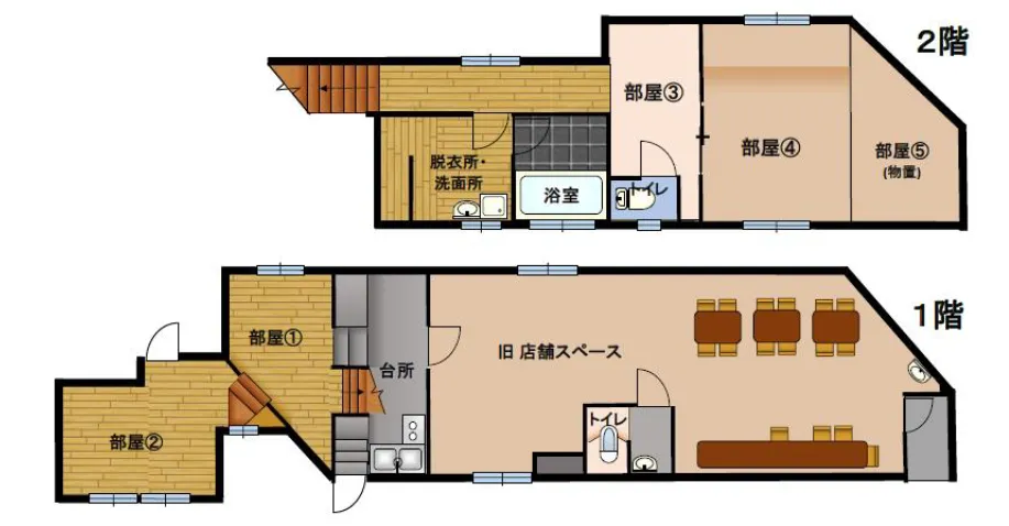 Two-story detached house with store space in Uonotana-machi, Hirado City, Nagasaki Prefecture photo 2
