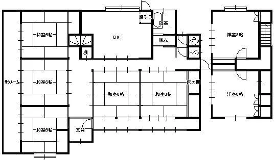 Detached house in Nakazawa, Komagane City, 7DK, 676.32㎡ of land, ¥7.8 million, registered as a vacant-house bank property photo 4