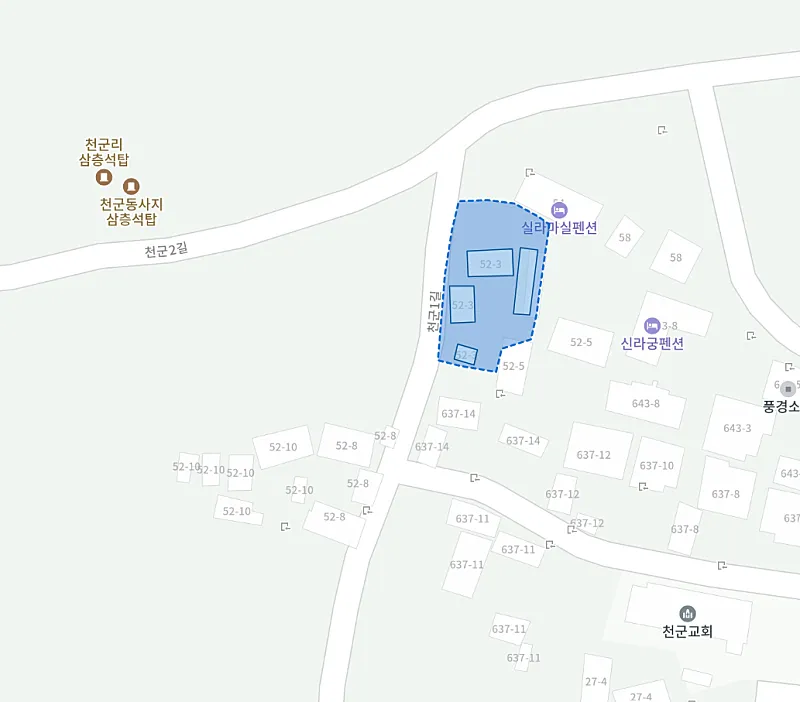 경상북도 경주시 천군동 보문 온천지구 토지 매매, 209평 사진 3