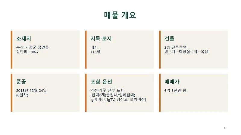 Rural House for Sale in Jang-an-eup, Gijang, Busan, Land 116 Pyeong · 5 Rooms photo 2
