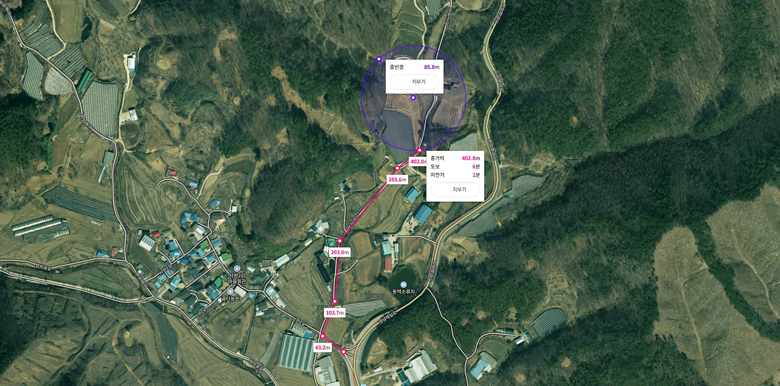 Farm Shelter and Four Parcels of Land for Sale in Seowon-ri, Naeseo-myeon, Sangju, Gyeongbuk photo 3