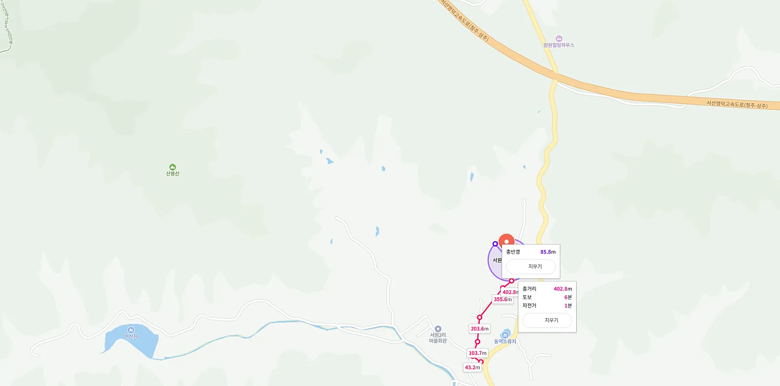 Farm Shelter and Four Parcels of Land for Sale in Seowon-ri, Naeseo-myeon, Sangju, Gyeongbuk photo 2