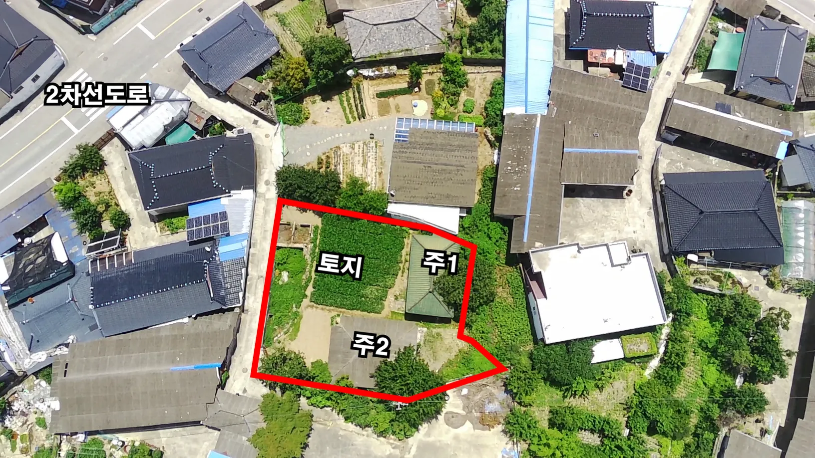 경상남도 합천 촌집 매매, 610㎡ 대지와 본채·아래채 사진 8